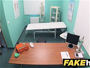 fake hospital small light-haired Czech patient health test