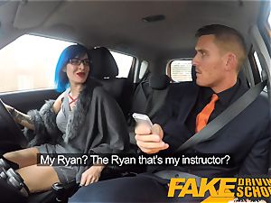 faux Driving school fantastic goth gets her butt ravaged