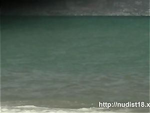 nudist beach voyeur shoots bare honeys sunbathing