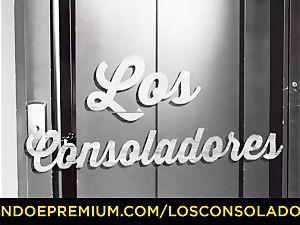 LOS CONSOLADORES - super-steamy honies instruct fuck-a-thon with executive